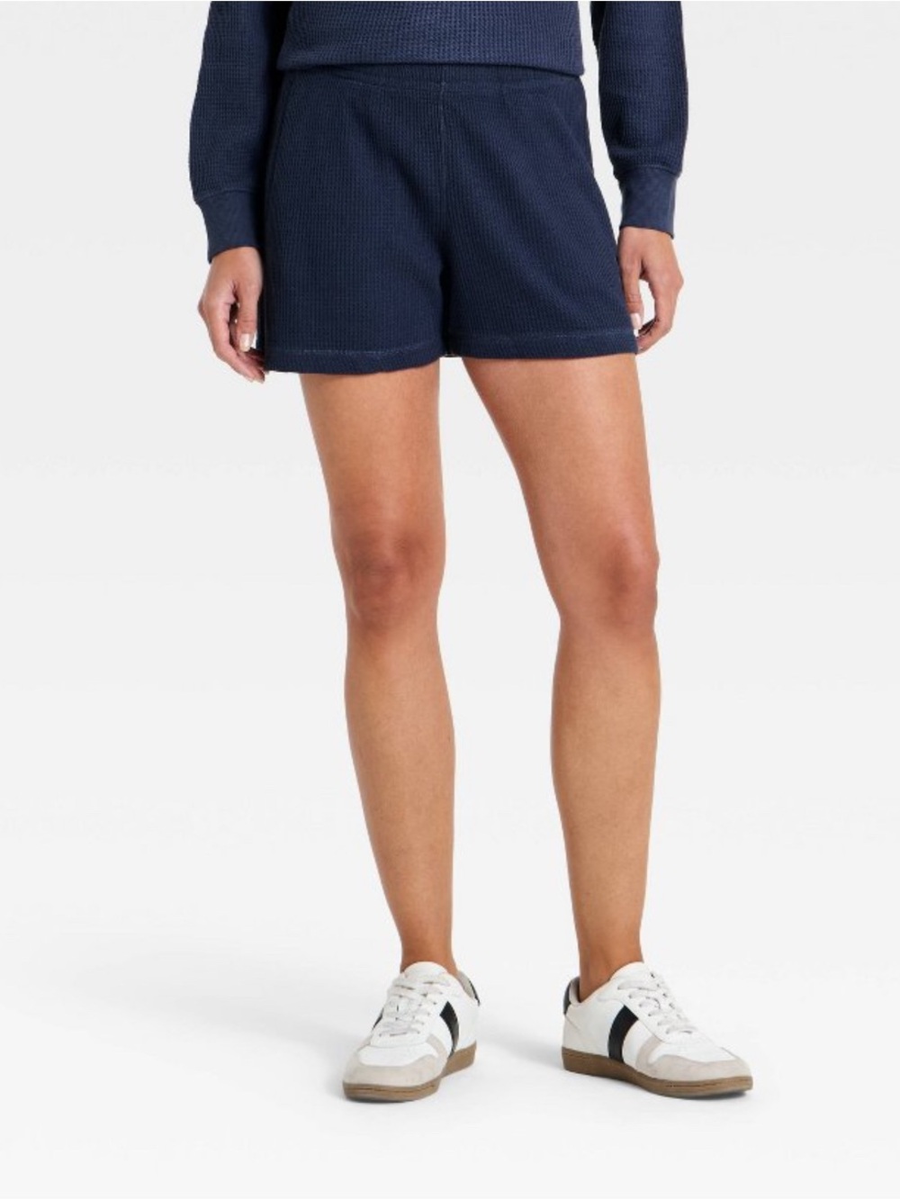 Universal Thread Navy Waffle-Knit Athletic Shorts